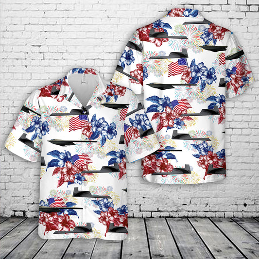 US Air Force Northrop Grumman B-21 Raider Hawaiian Shirt