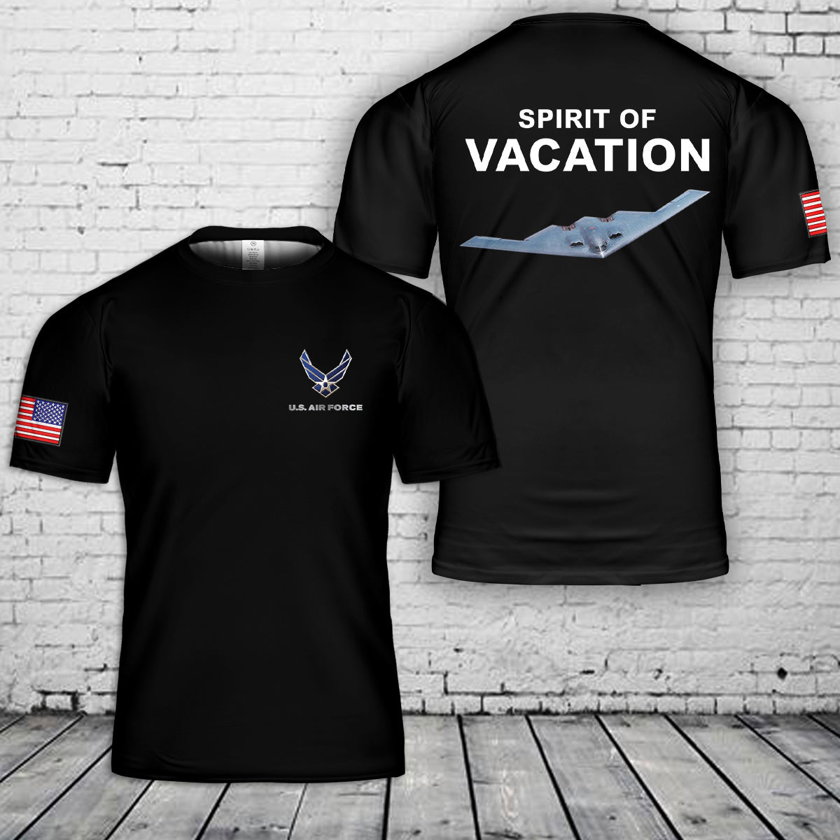 US Air Force Northrop Grumman B-2 Spirit 3D T-Shirt