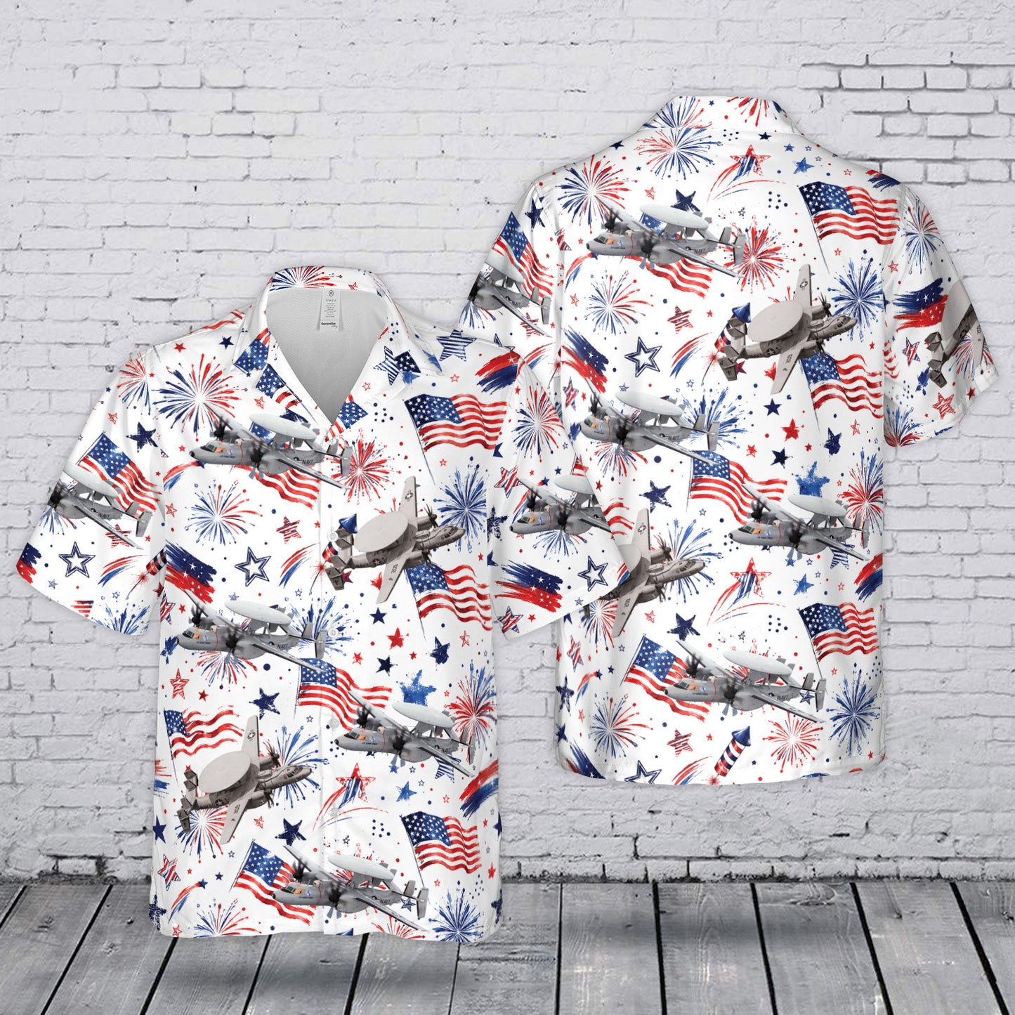 US Air Force Northrop Grumman E-2 Hawkeye 4th July 250th Anniversary 1776-2026 Hawaiian Shirt