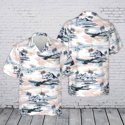 US Air Force Northrop Grumman E-8 Joint STARS Hawaiian Shirt