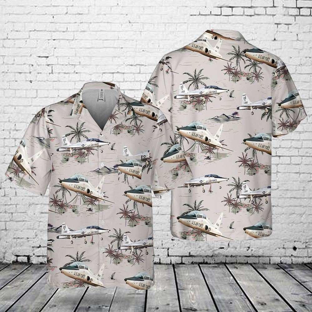 US Air Force Northrop T-38 Talon  Pocket Hawaiian Shirt