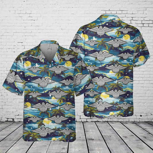 US Air Force Pararescue (PJ) Angel of Mercy Rescue Pocket Hawaiian Shirt