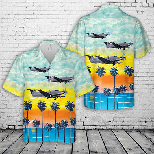 US Air Force Pilatus U-28A Draco 01-0415, 319th/34th Special Operations Sqns Hawaiian Shirt