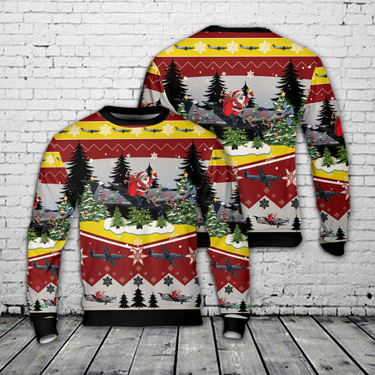 US Air Force Pilatus U-28A Draco 07-0838 Christmas AOP Sweater