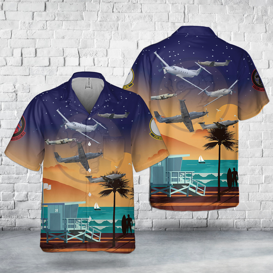 US Air Force Pilatus U-28A Draco, 319th Special Operations Sqns Pocket Hawaiian Shirt V1