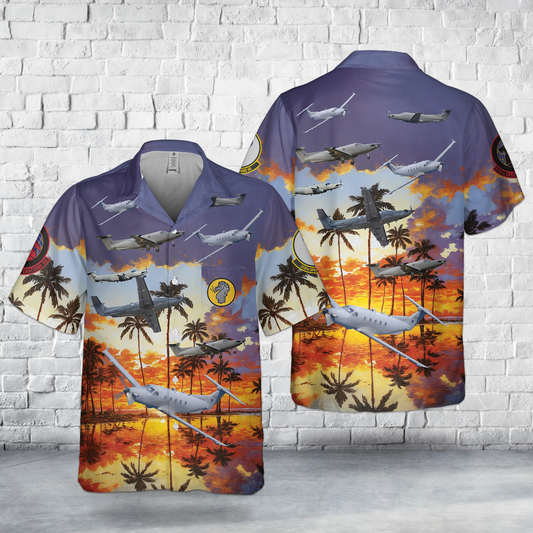US Air Force Pilatus U-28A Draco, 319th Special Operations Sqns Pocket Hawaiian Shirt V2