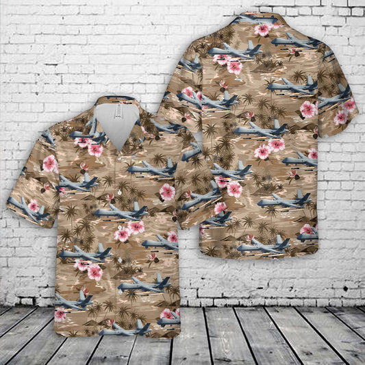 US Air Force Powerful MQ-9 Reaper drones Hawaiian Shirt