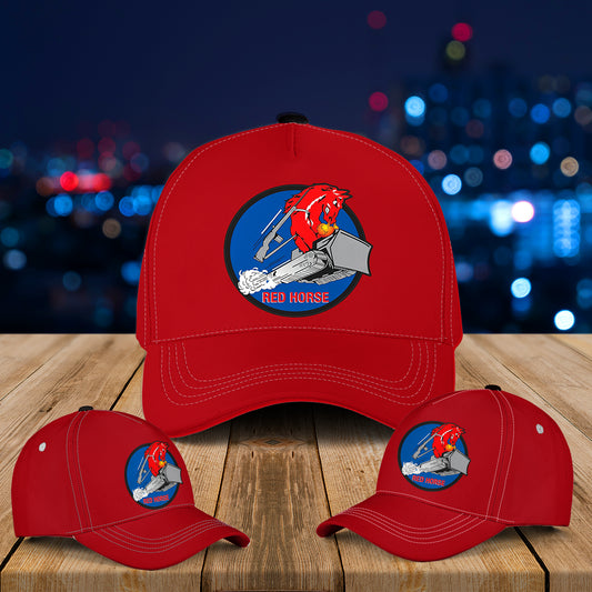 US Air Force Rapid Engineer Deployable Heavy Operational Repair Squadron Engineer (RED HORSE) Baseball Cap