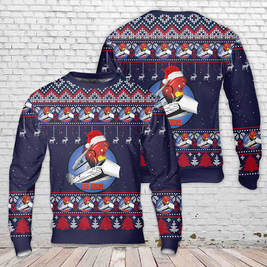 US Air Force Rapid Engineer Deployable Heavy Operational Repair Squadron Engineer (RED HORSE) Christmas Sweater