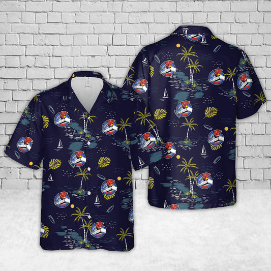 US Air Force Rapid Engineer Deployable Heavy Operational Repair Squadron Engineer (RED HORSE) Hawaiian Shirt