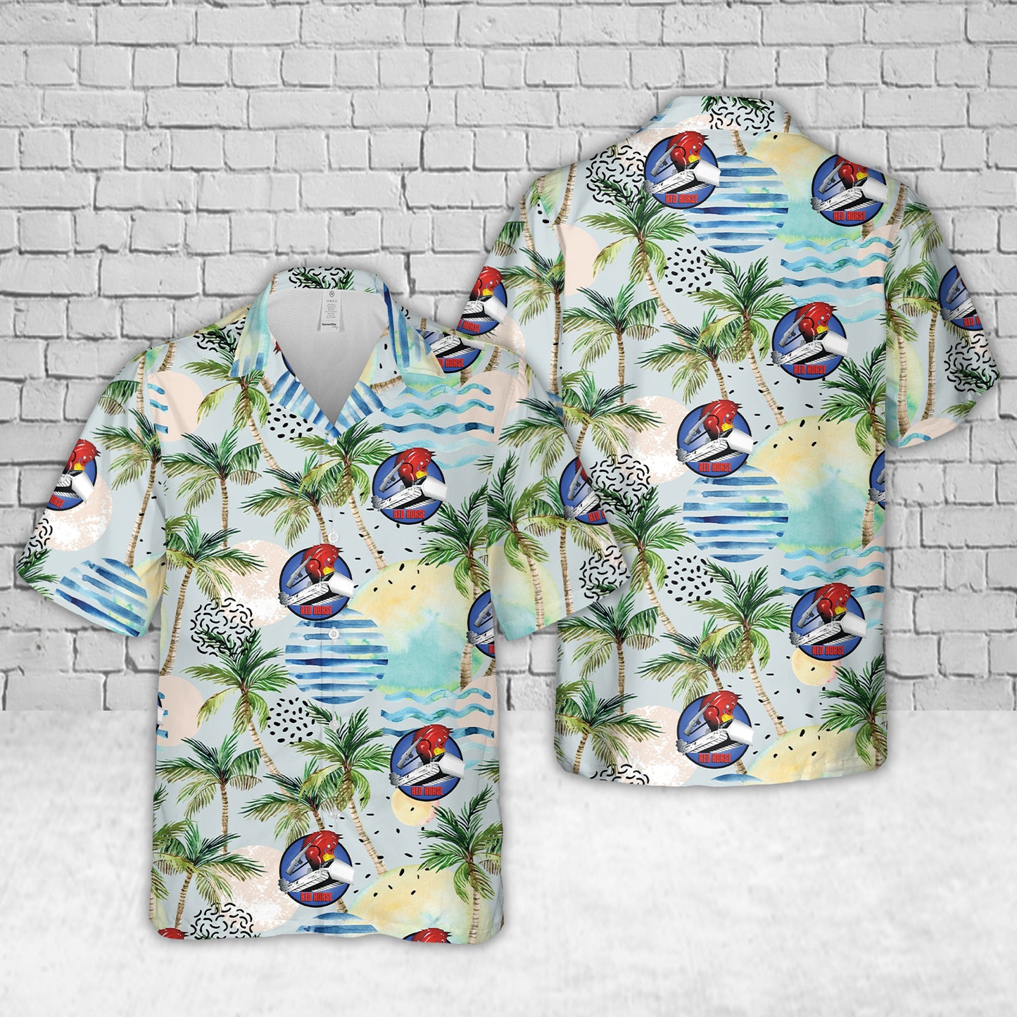 US Air Force Rapid Engineer Deployable Heavy Operational Repair Squadron Engineer (RED HORSE) Hawaiian Shirt