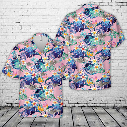 US Air Force Remotely Piloted Aircraft Senior Operator Wings Hawaiian Shirt