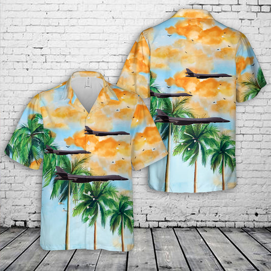 US Air Force Rockwell B-1 Lancer bomber Hawaiian Shirt