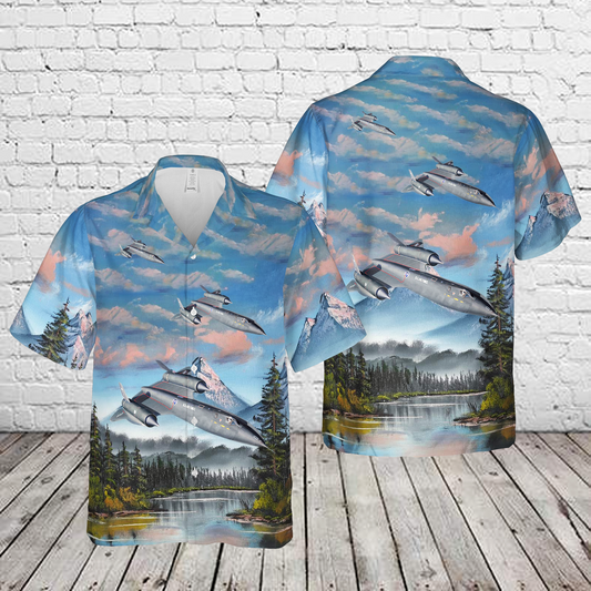 US Air Force SR-71A Blackbird "Bodonian Express" Hawaiian Shirt