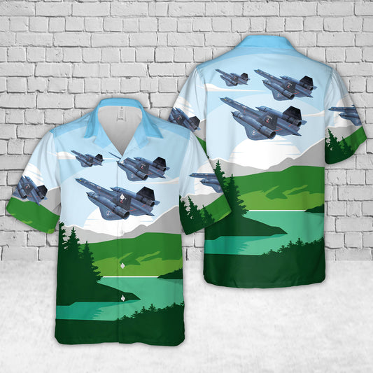 US Air Force SR-71A Blackbird "ICHIBAN" Hawaiian Shirt