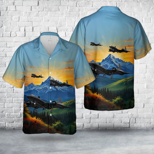 US Air Force SR-71A Blackbird "Return of the HABU" Hawaiian Shirt