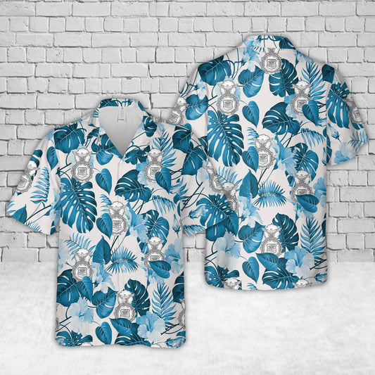 US Air Force Security Forces Shield Hawaiian Shirt