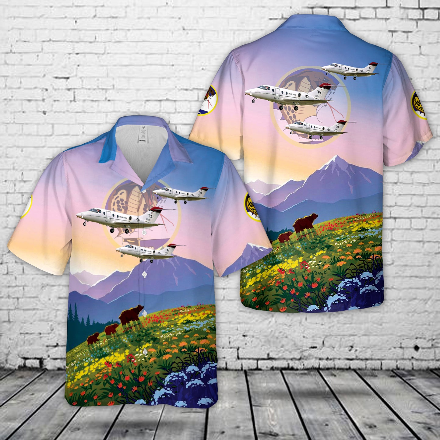 US Air Force T-1 Jayhawk 39th Flying Training Squadron Hawaiian Shirt