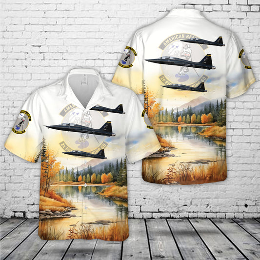US Air Force T-38A Talon 325th OG, 2nd FTS "American Beagles", TY/68-8186, Tyndall AFB, FL Hawaiian Shirt