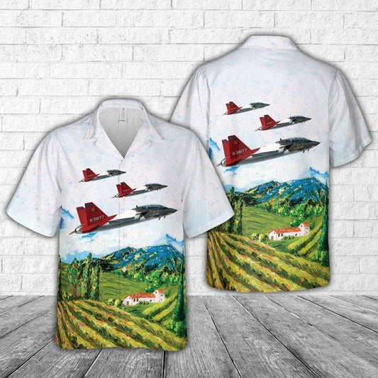 US Air Force T-7A Red Hawk Hawaiian Shirt