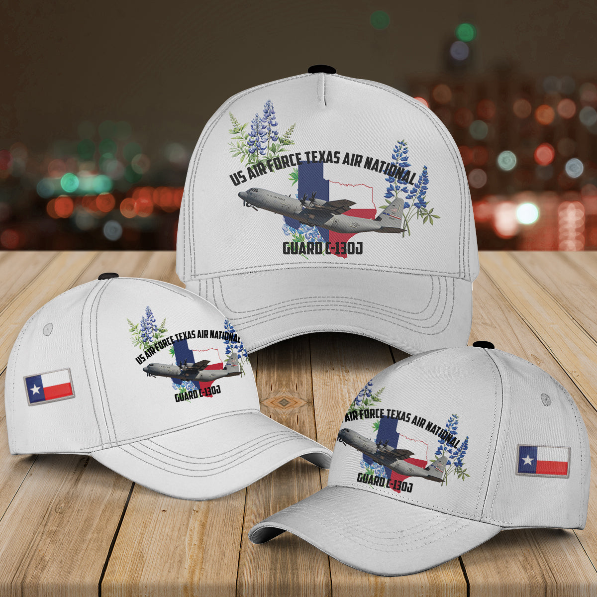 US Air Force Texas Air National Guard C-130J Baseball Cap