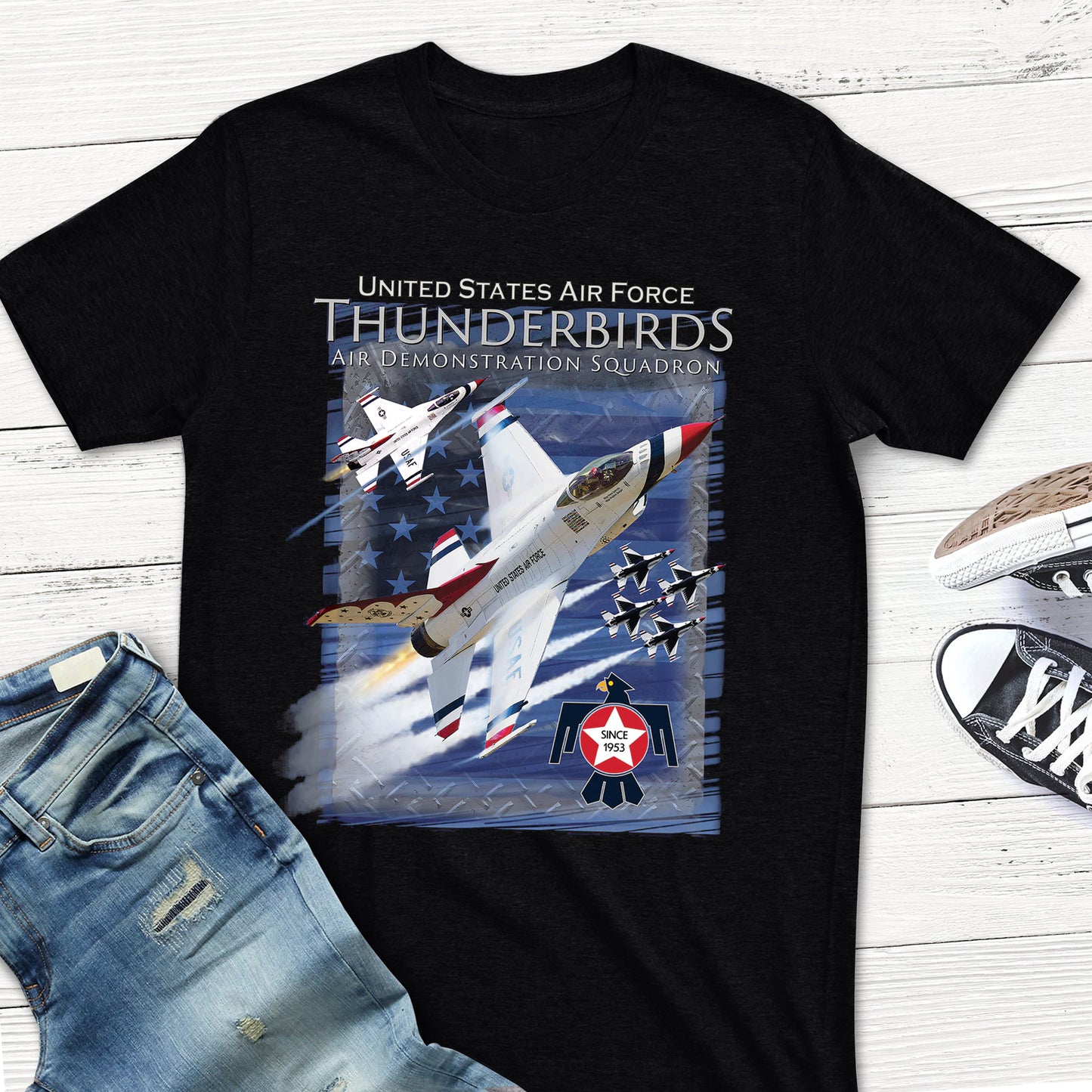 US Air Force Thunderbirds Classic Unisex T-Shirt Gildan 5000 (Made In US) DLMP0506PT02