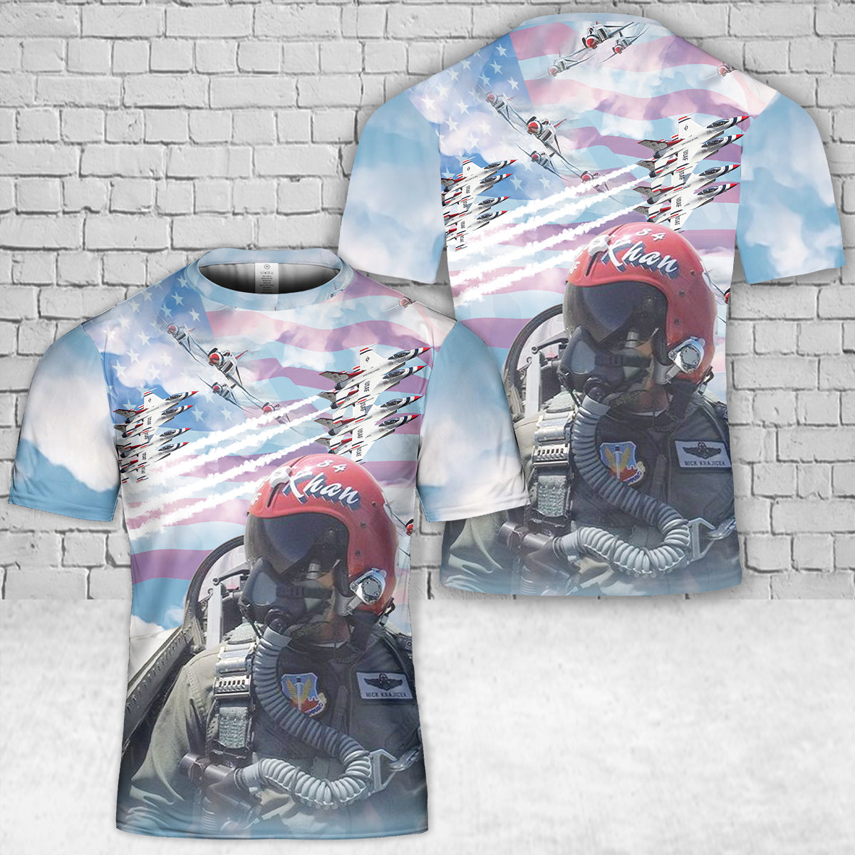 US Air Force Thunderbirds Khan 84 T-Shirt 3D