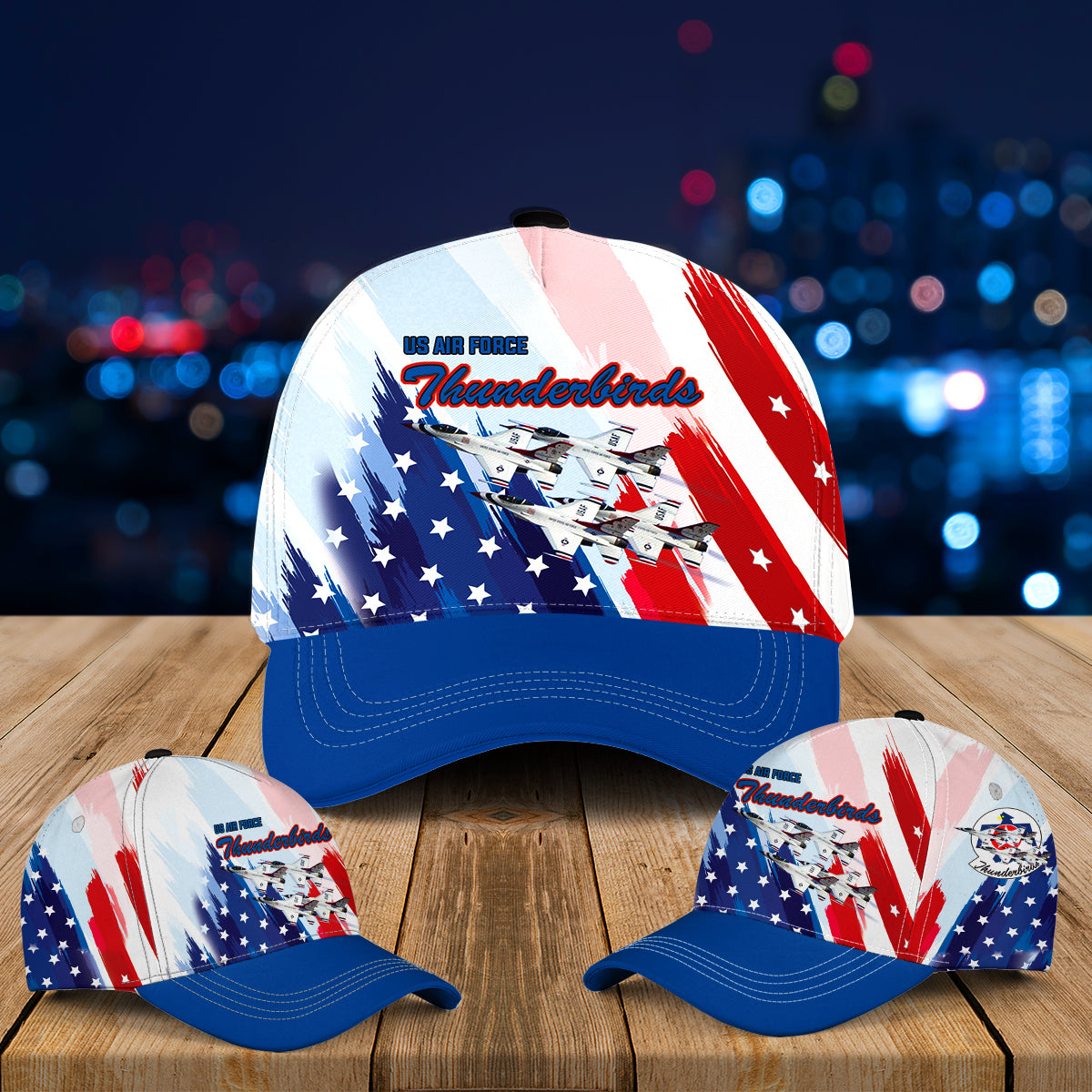 US Air Force Thunderbirds, Red White And Blue Baseball Cap