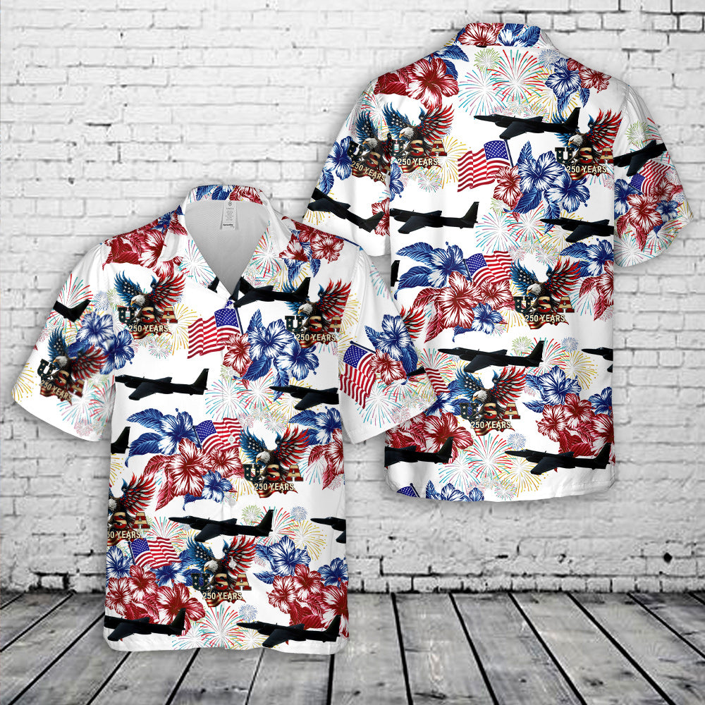 US Air Force U-2 Dragon Lady 1776-2026, 250th Anniversary Hawaiian Shirt