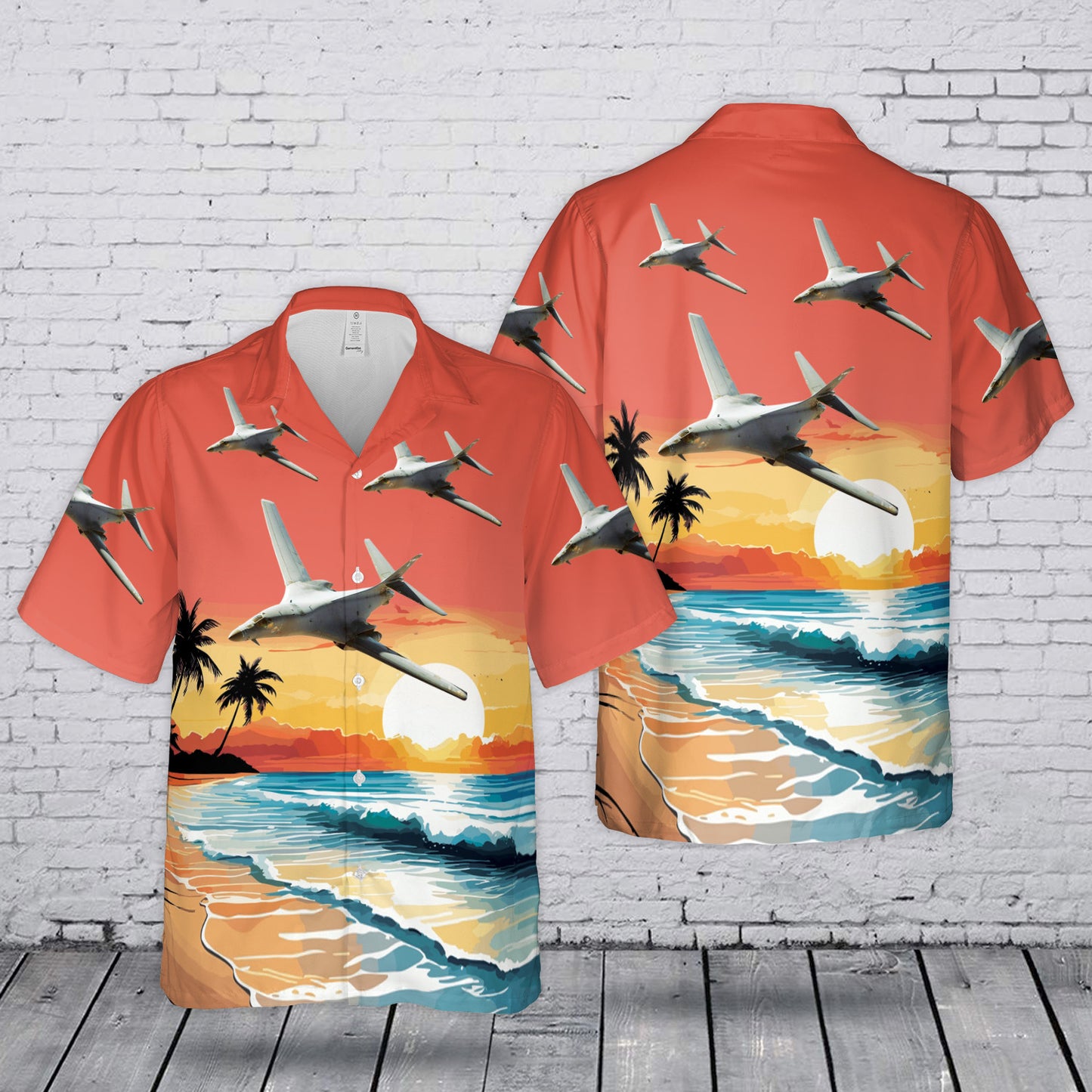 US Air Force  Rockwell B-1 Lancer Hawaiian Shirt