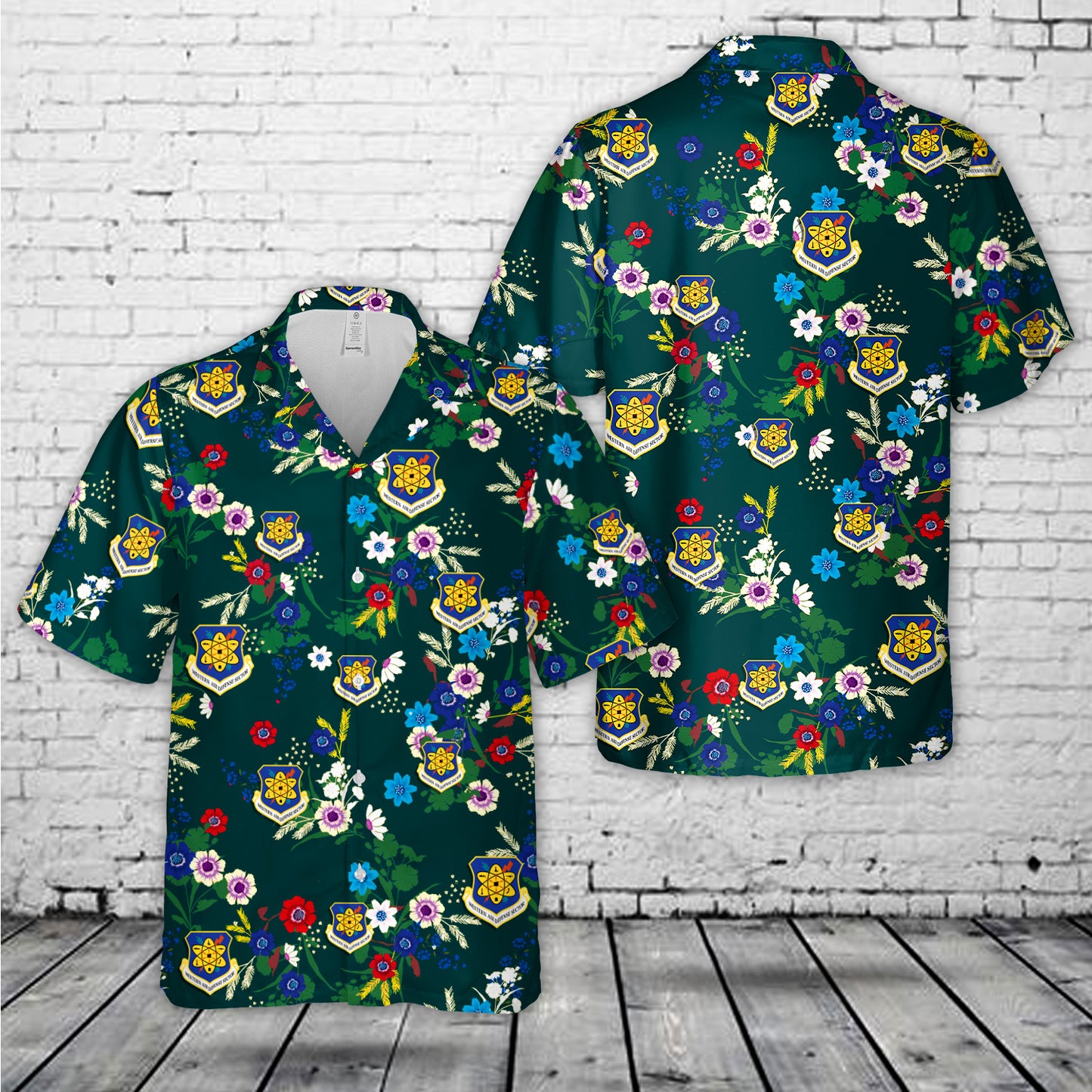 US Air Force Washington Air National Guard Western Air Defense Sector (WADS) Hawaiian Shirt