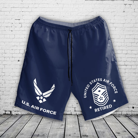 US Air Force first sergeant retired Hawaiian Shorts NLSI2108PL06