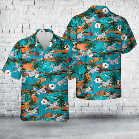 US Air Forces Martin B-26 Marauder "Perkatory II" 386th Bomb Group, 555th Bomb Squadron WW2 Hawaiian Shirt