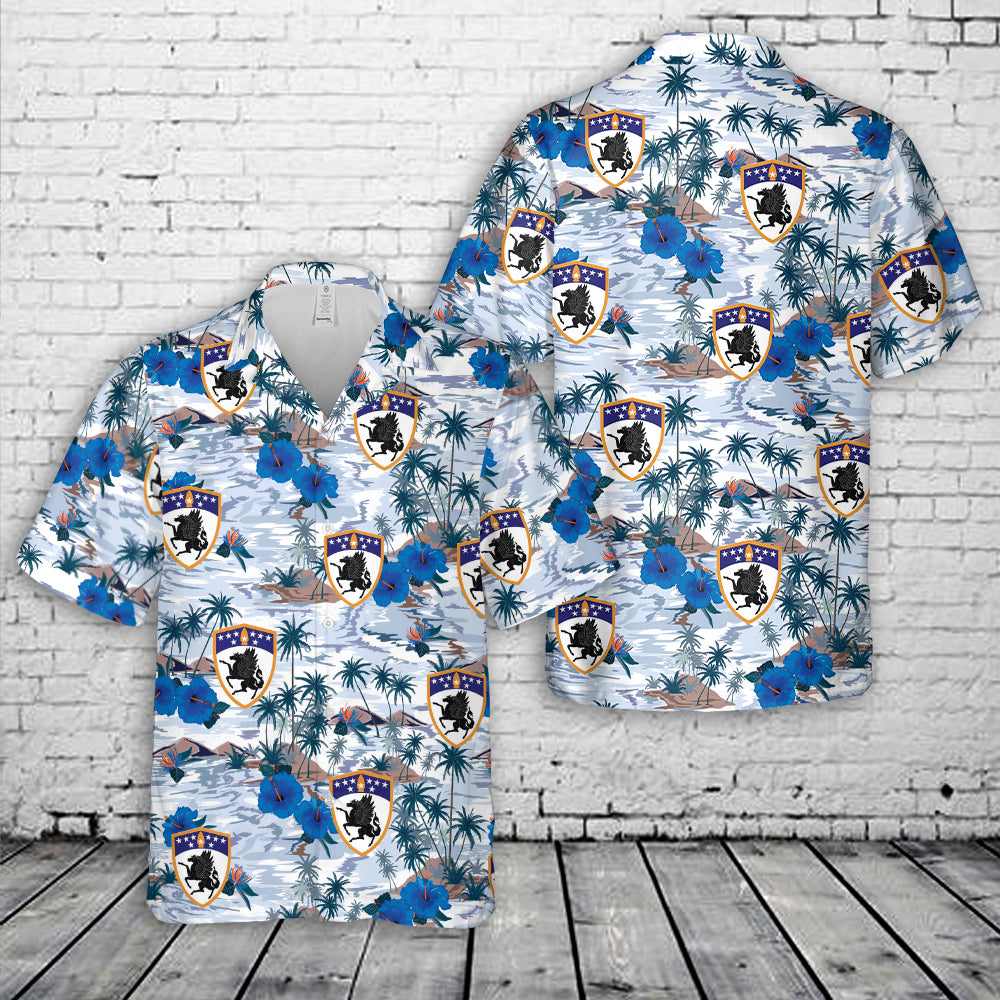 US Amy Kentucky Army National Guard, 63rd Theater Aviation Brigade Hawaiian Shirt