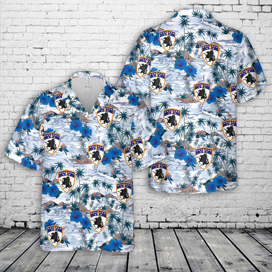 US Amy Kentucky Army National Guard, 63rd Theater Aviation Brigade Hawaiian Shirt