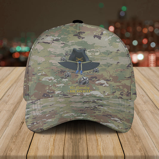 US Army - Cavalry Hat - Air Assault w Br w AA Badge w Slicks Baseball Cap