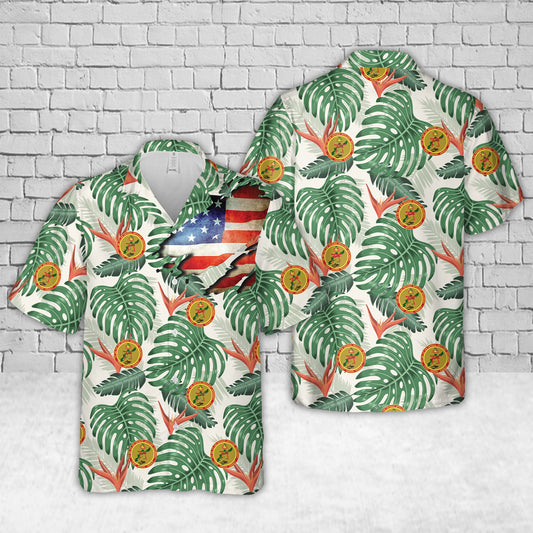 US Army 1-1 ADA (Air Defense Artillery) Hawaiian Shirt