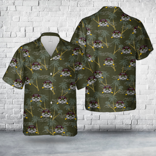 US Army 101st ABN Pathfinder DET Hawaiian Shirt