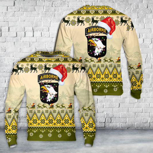 US Army 101st Airborne Division Christmas Sweater
