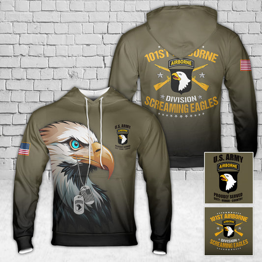 US Army 101st Airborne Division Hoodie 3D