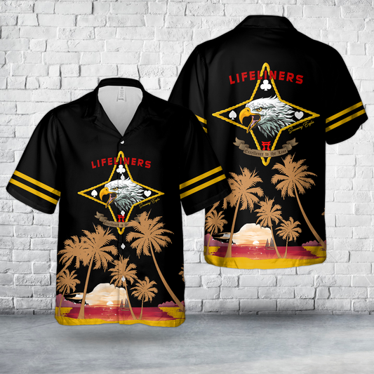 US Army 101st Division Sustainment Brigade "Lifeliners" Hawaiian Shirt