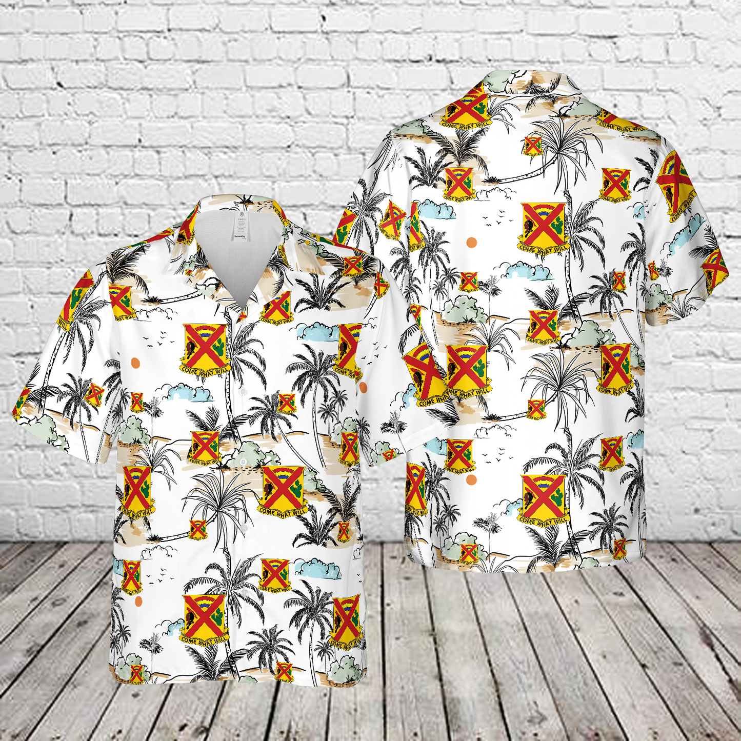 US Army 108th Cavalry Regiment Hawaiian Shirt