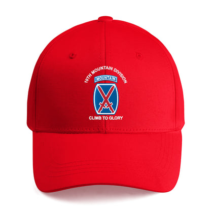 US Army 10th Mountain Division Embroidered Cap