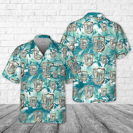 US Army 10th Special Forces Group Pocket Hawaiian Shirt