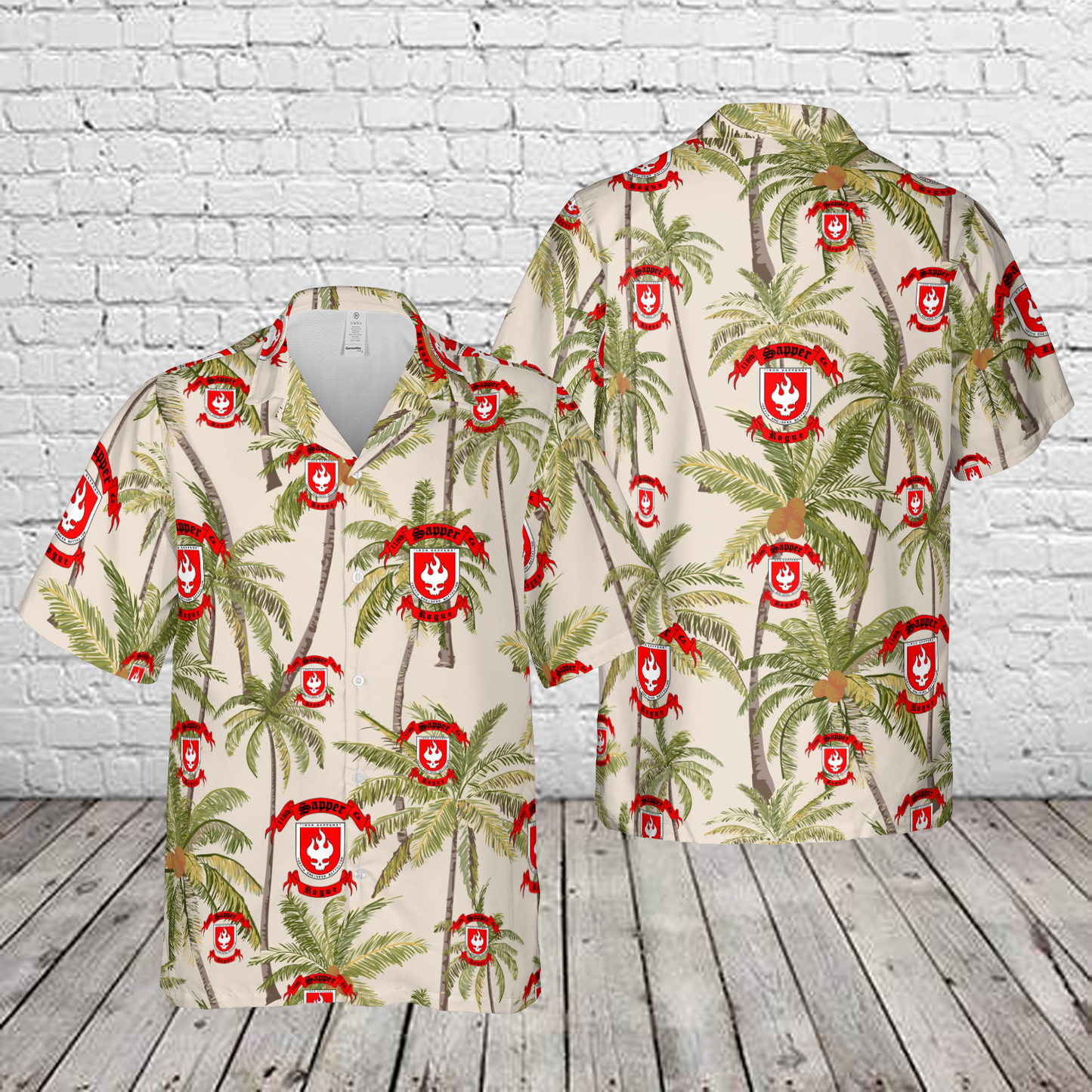 US Army 118th Sapper Company Hawaiian Shirt