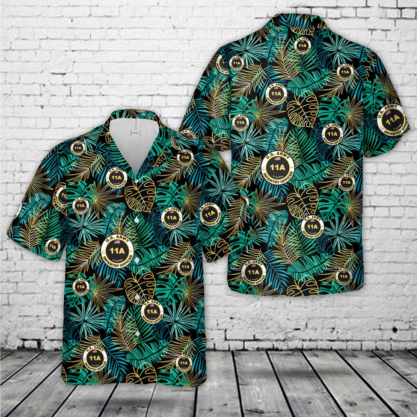US Army 11A Infantry Officer Hawaiian Shirt