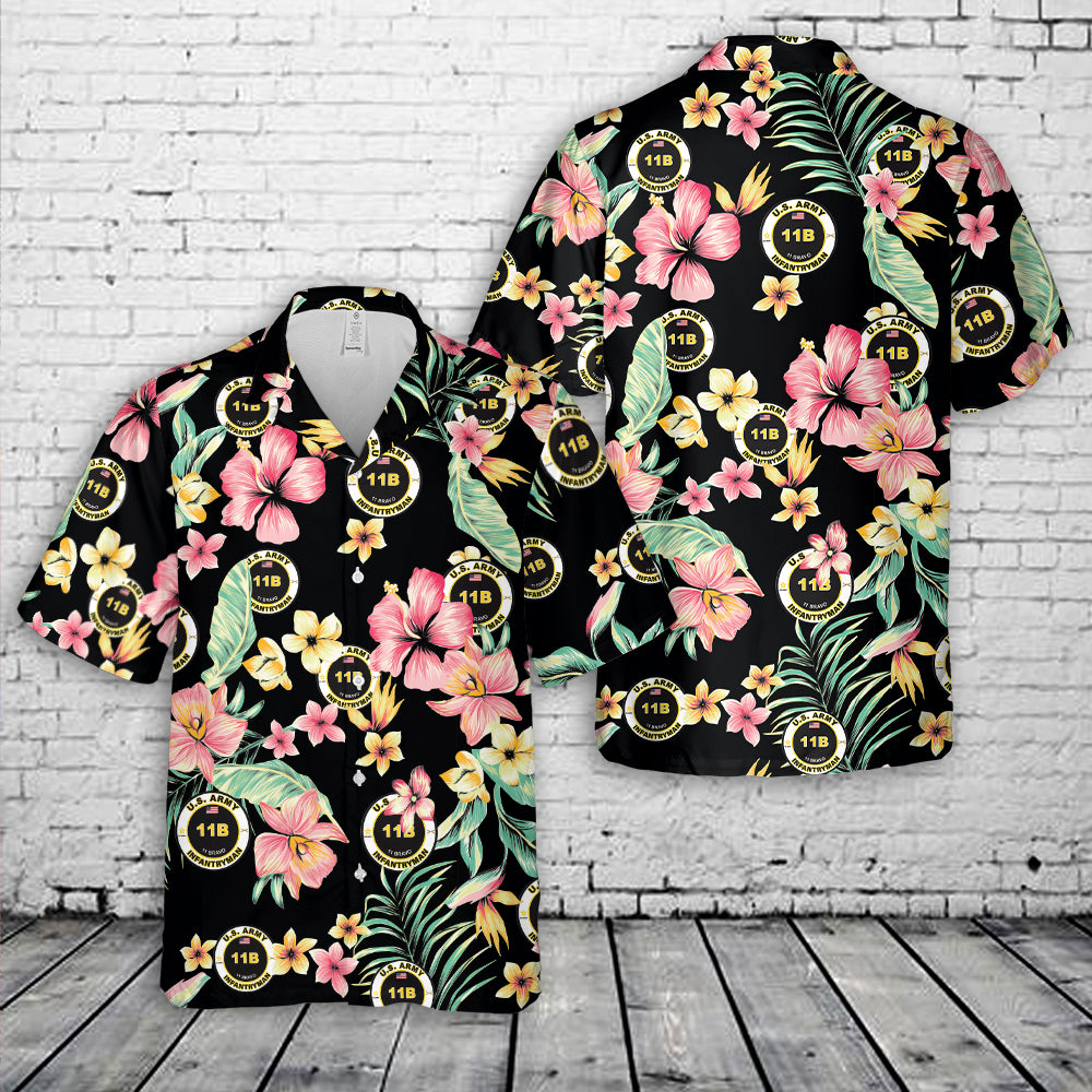 US Army 11B Infantryman Hawaiian Shirt