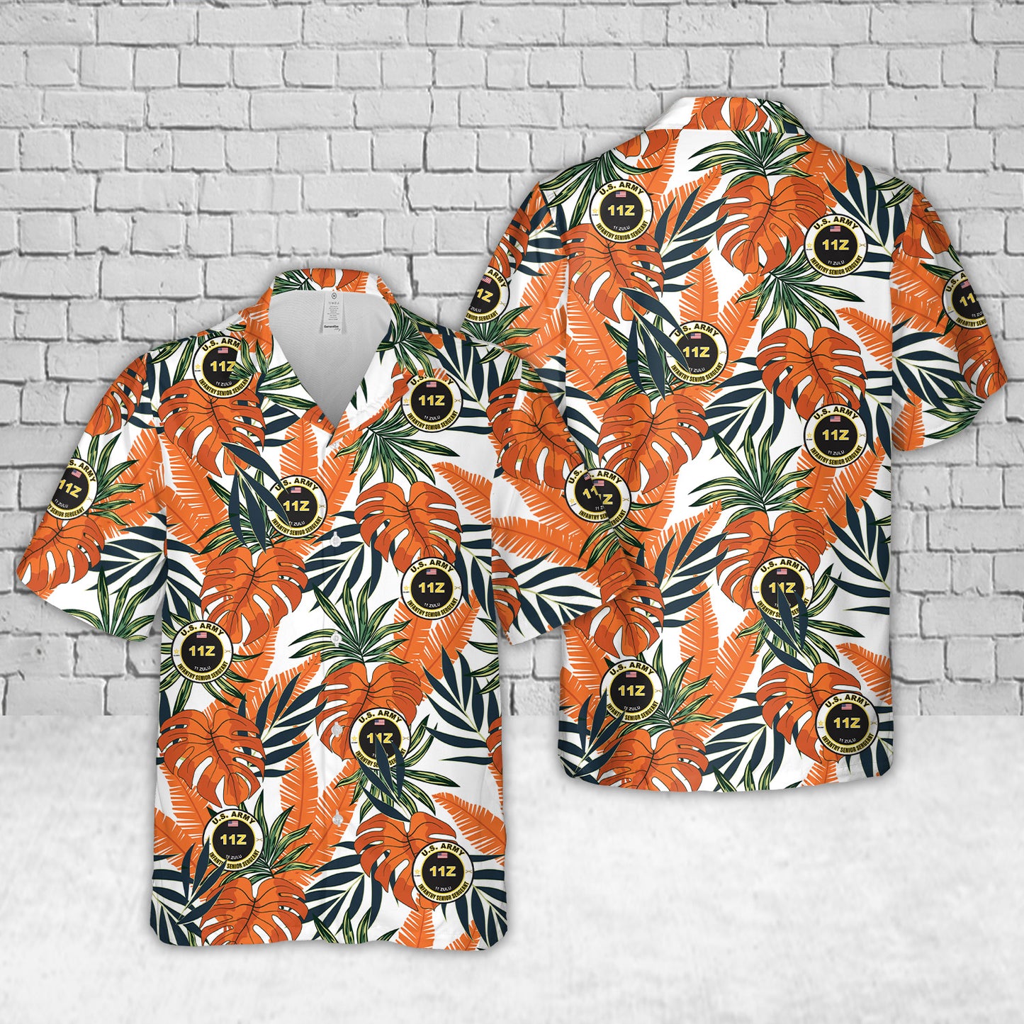 US Army 11Z Infantry Senior Sergeant Hawaiian Shirt