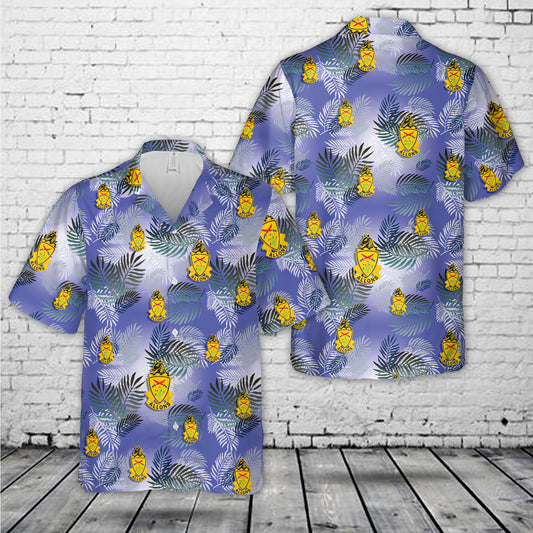 US Army 11th Armored Cavalry Regiment 11th ACR "Allons" Hawaiian Shirt