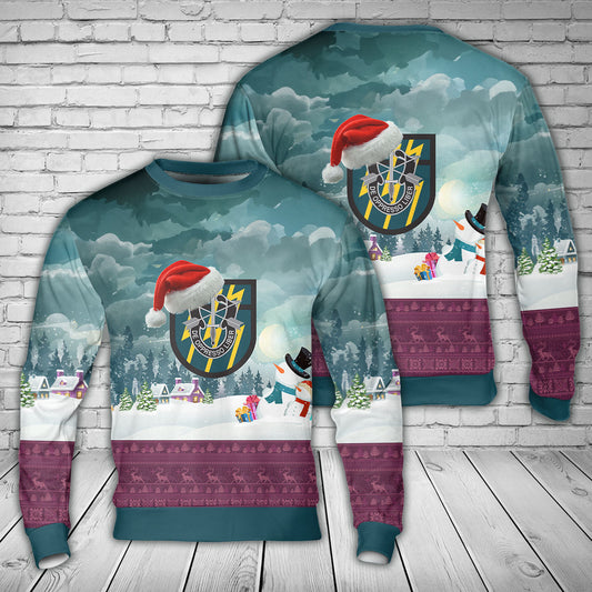 US Army 12th Special Forces Group (12th SFG) Christmas Sweater